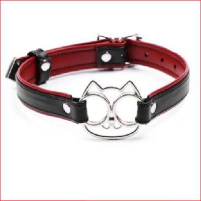 Leather Cat Outline Collar