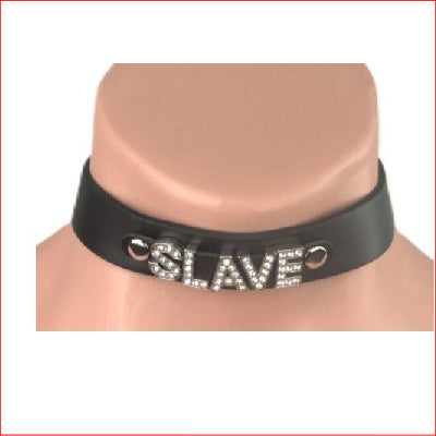 Leather Collar SLAVE