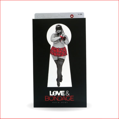 Love & Bondage School Girl Skirt Red 2XL