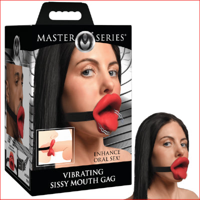 Master Series Vibrating Sissy Mouth Gag