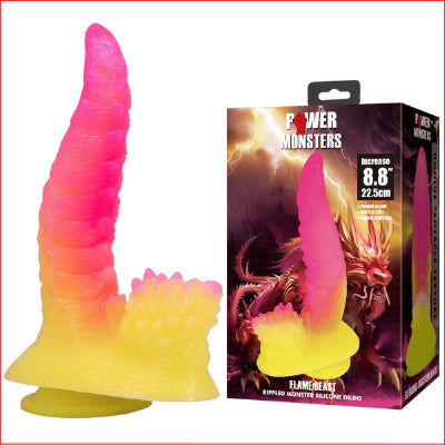 Power Monsters 8.8" Flame Beast Pnk/Yell