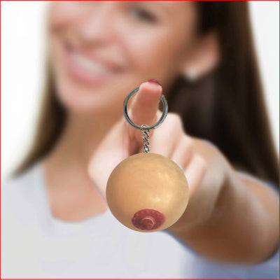 Super Fun Key Chain - Squishy Boob