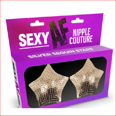 Sexy AF - Nipple Coture Silver Stars