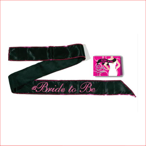 Bride To Be Sash Black  d