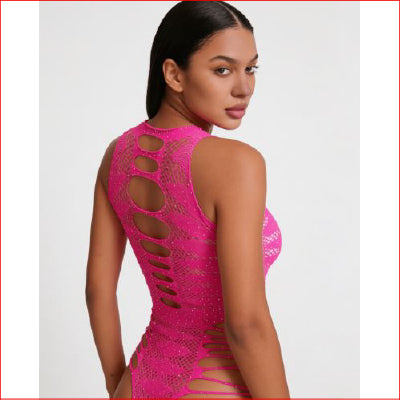 Rhinestone Hot Pink O/S
