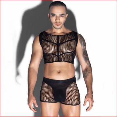 "Rib" Singlet & Brief Set