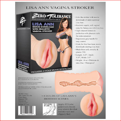 Zero Tolerance Lisa Ann Vagina Stroker