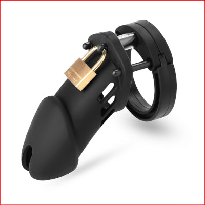 Silicone Black Large Cock Cage