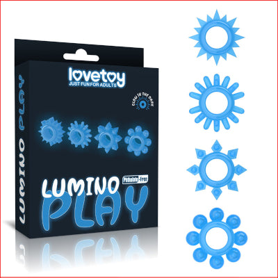 Lumino Play Cock Rings 4 Pack