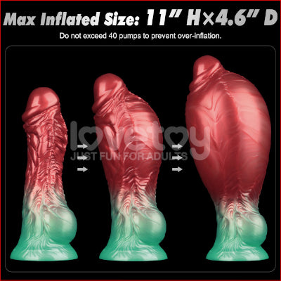 Aerosx 8" Dual Density Inflatable Dildo