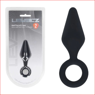 LEVELZ Silicone Anal Plug with Loop - Small