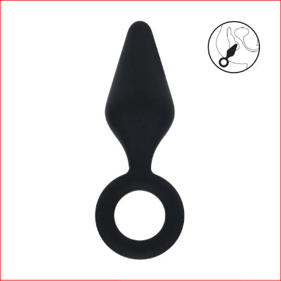 LEVELZ Silicone Anal Plug with Loop - Medium