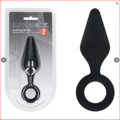 LEVELZ Silicone Anal Plug with Loop - La