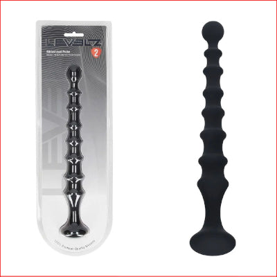 LEVELZ Ribbed Silicone Flared Anal Probe
