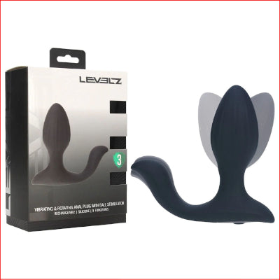 LEVELZ Vibrating & Rotating Anal Plug with Ball Stimulator