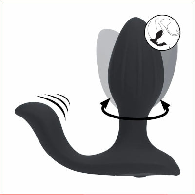 LEVELZ Vibrating & Rotating Anal Plug with Ball Stimulator