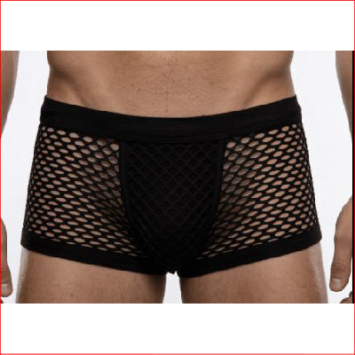 Mens Mesh Boyshort Black L/XL