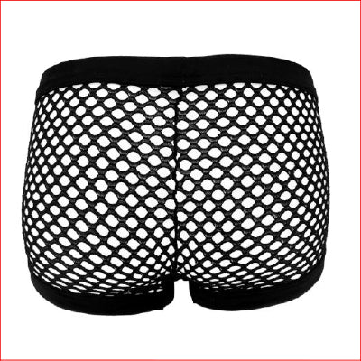 Mens Mesh Boyshort Black L/XL
