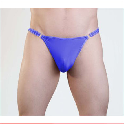 Mens Quick Release Thong Blue S/M