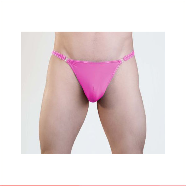 Mens Quick Release Thong Hot Pink S/M