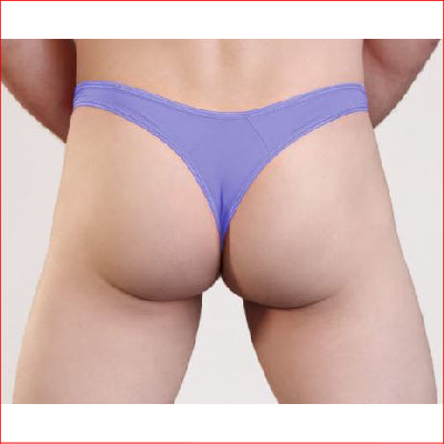 Mens Quick Release Thong Purple S/M
