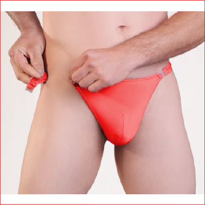 Mens Quick Release Thong Red L/XL