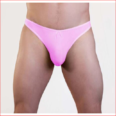 Mens Lycra Thong Hot Pink L/XL