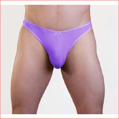 Mens Lycra Thong Purple L/Xl
