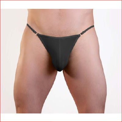 Mens Lycra G-String Black L/XL