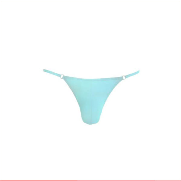 Mens Lycra G-String Light Blue S/M