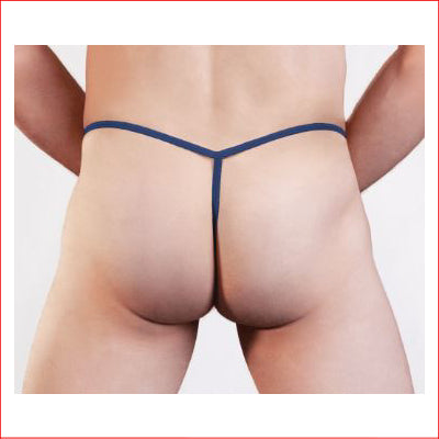 Mens Lycra G-String Navy L/XL