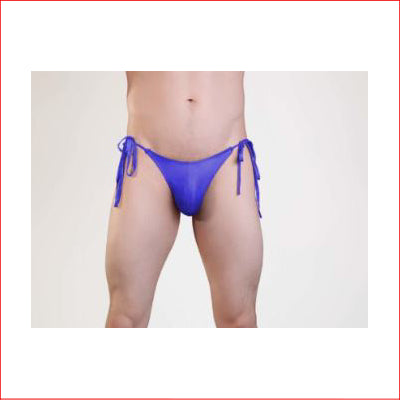 Mens Brief w/ Tie sides Blue