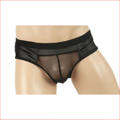 233 Mesh Pouch Bumlees Wet Look Brief M