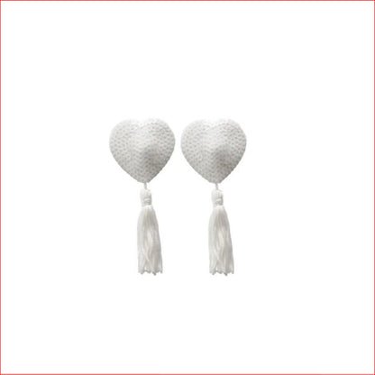 Nipple Tassels Sequin White Heart