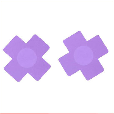 Cross Nipple Pasties Lilac