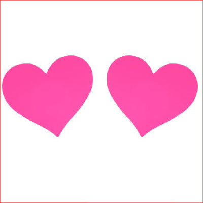 Neon Pink Heart Pasties