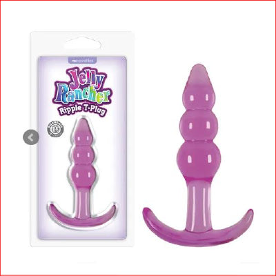 Jelly Rancher Ripple T-Plug Purple 4.3"