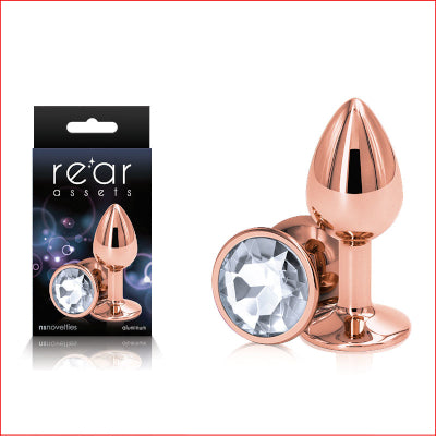 Rear Assets Rose Gold Small Butt Plug