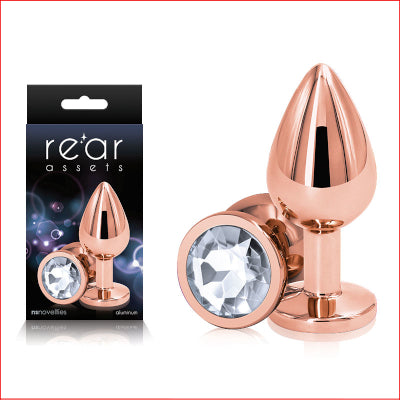 Rear Assets Rose Gold Medium Butt Plug