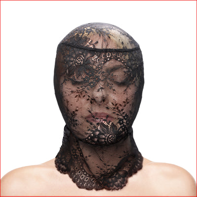 Fetish & Fashion - Lace Hood Black