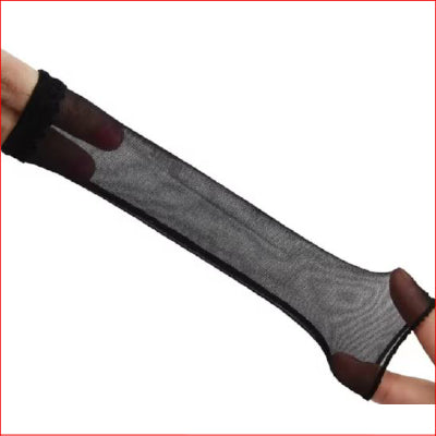 Open Penis Nylon Sheath Sleeve Black
