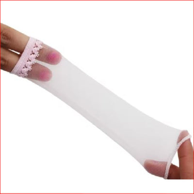Open Penis Nylon Sheath Sleeve Pink