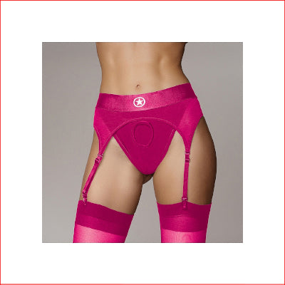 Ouch! Vibrating Strap On Thong XS/S Pink