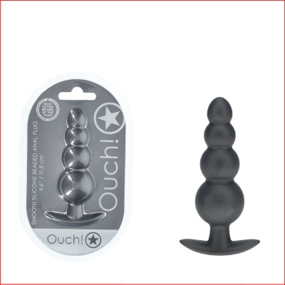 Ouch! Silicone Beaded Gun Metal Grey