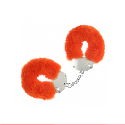 Ouch! - Heavy-duty Fluffy Handcuffs - Orange