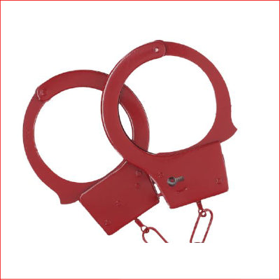 Ouch! - Classic Metal Handcuffs - Red