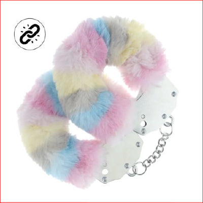 Ouch! - Heavy-duty Fluffy Handcuffs - Multicolour 2