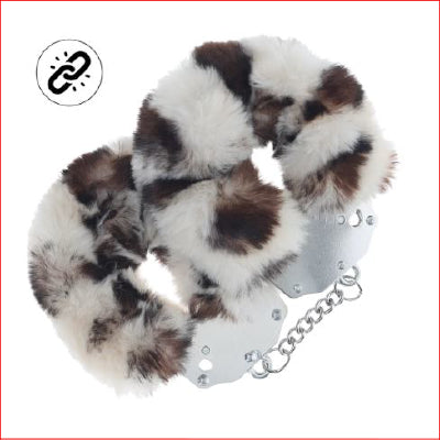 Ouch! - Heavy-duty Fluffy Handcuffs - Snow Leopard