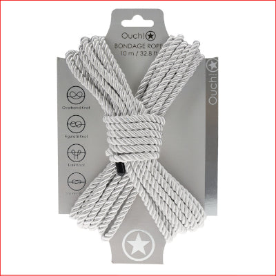 Ouch! Bondage Rope 10m - Silver