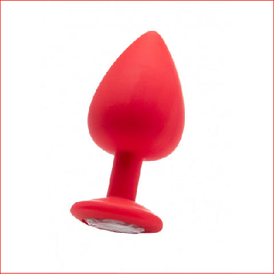 Ouch XLarge Diamond Butt Plug Red